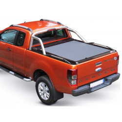 Buy Roller lid shutter Ford Ranger 2012+ (T6, T7, T8) (roll bar/super cab) black matt